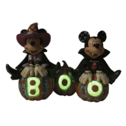 Enesco Jim Shore Disney Mickey Mouse And Minnie Mouse Halloween Figurine, 7.25" -Gift Wrap Store Jim Shore Disney Mickey and Minnie Halloween Figurine 6013052 02