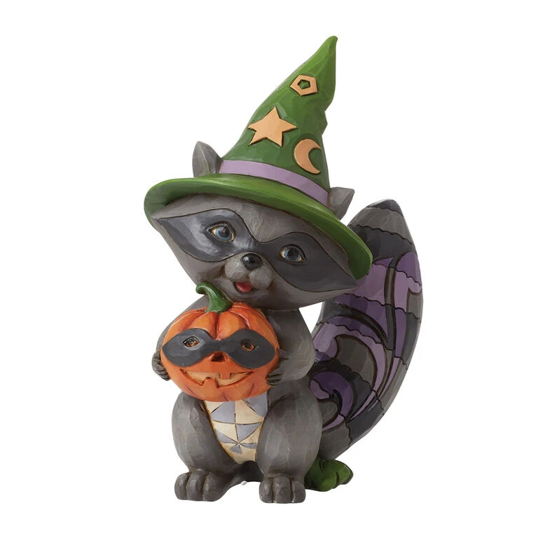 Enesco Jim Shore Halloween Raccoon Figurine, 5.9" 1 Enesco Jim Shore Halloween Raccoon Figurine, 5.9"