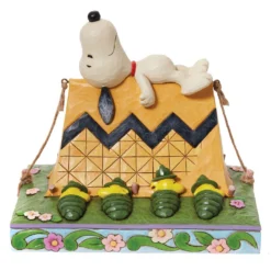 Enesco Jim Shore Peanuts Snoopy And Woodstock Camping Figurine, 6"