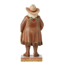 Enesco Jim Shore Western Santa Figurine, 10.24" 3 Enesco Jim Shore Western Santa Figurine, 10.24" -Gift Wrap Store Jim Shore Santa Figurine With Cowboy Hat 6012903 02
