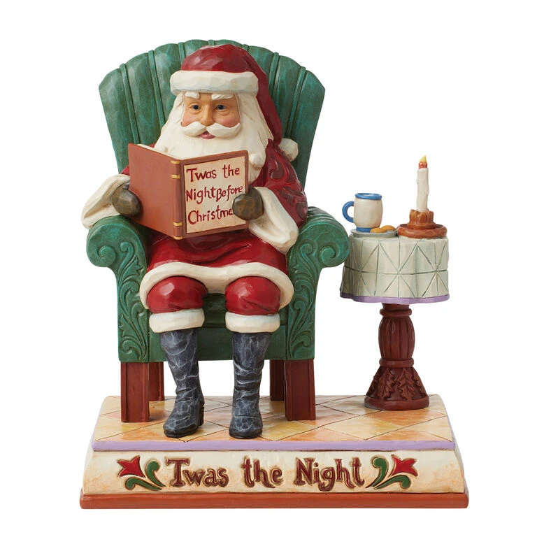 Enesco Jim Shore Santa Twas The Night Figurine, 7.125" 1 Enesco Jim Shore Santa Twas The Night Figurine, 7.125"