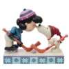 Enesco Jim Shore Peanuts Snoopy And Lucy Playing Hockey Figurine, 4.75"