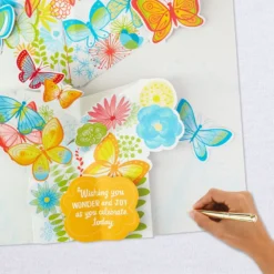 Hallmark 16" Joyful Butterflies Pop-Up Jumbo Birthday Card 15 Hallmark 16" Joyful Butterflies Pop-Up Jumbo Birthday Card -Gift Wrap Store Joyful Butterflies Pop Up Birthday Card 1299CBG1010 07