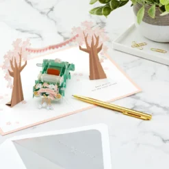 Hallmark Best Wishes For The Road Ahead 3D Pop-Up Wedding Card -Gift Wrap Store Just Married Car 3D PopUp Wedding Card 1299LAD2903 08