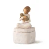 Willow Tree Kindness Girl With Cat Figurine Keepsake Box