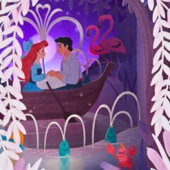 Hallmark Disney The Little Mermaid 3D Pop-Up Musical Valentine's Day Card With Light 11 Hallmark Disney The Little Mermaid 3D Pop-Up Musical Valentine's Day Card With Light -Gift Wrap Store Kiss the Girl PopUp Music Light Valentines Day Card 1099VAY9992 04