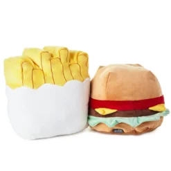 Hallmark Large Better Together Burger And Fries Magnetic Plush, 10.25" -Gift Wrap Store Large Better Together Burger and Fries Magnetic Plush 1KID1609 02