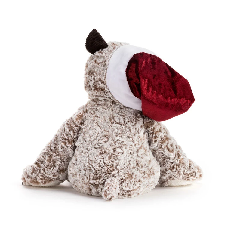 Large Giving Bear In Santa Hat Stuffed Animal, 16" 2 Large Giving Bear In Santa Hat Stuffed Animal, 16" - Image 2
