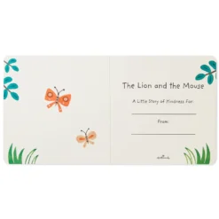 Hallmark The Lion And The Mouse Board Book And Lion Lovey Blanket Set -Gift Wrap Store Lion Lovey Blanket Lion Mouse Kindness Board Book Set 1BBY4783 04