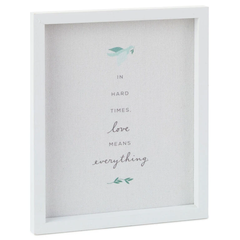 Hallmark Love Means Everything Quote Sign, 7.5x9 1 Hallmark Love Means Everything Quote Sign, 7.5x9