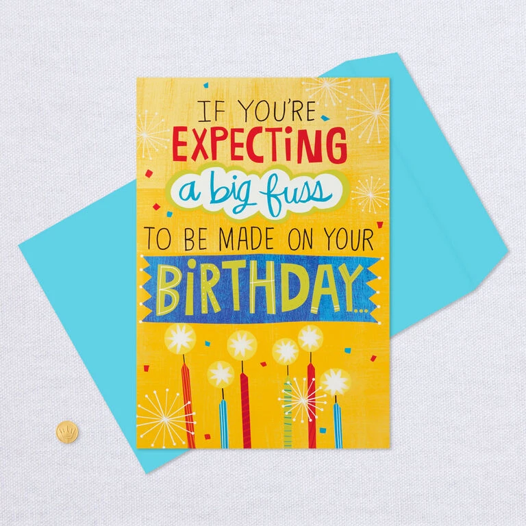 Hallmark 16" Make A Fuss Cake Pop-Up Jumbo Birthday Card 6 Hallmark 16" Make A Fuss Cake Pop-Up Jumbo Birthday Card - Image 6