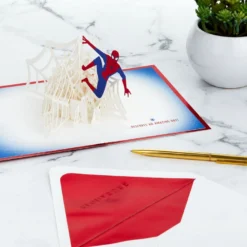Hallmark Marvel Spider-Man You Deserve An Amazing Day 3D Pop-Up Card 15 Hallmark Marvel Spider-Man You Deserve An Amazing Day 3D Pop-Up Card -Gift Wrap Store Marvel SpiderMan Amazing 3D PopUp Card 1499LAD2901 07