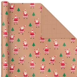 Hallmark Merry Kraft Prints 3-Pack Christmas Wrapping Paper, 90 Sq. Ft. -Gift Wrap Store Merry Kraft Prints 3Pack Christmas Wrapping Paper 5JXW1050 05