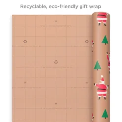 Hallmark Merry Kraft Prints 3-Pack Christmas Wrapping Paper, 90 Sq. Ft. -Gift Wrap Store Merry Kraft Prints 3Pack Christmas Wrapping Paper 5JXW1050 08