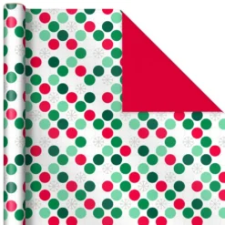 Hallmark Mod Holiday 3-Pack Reversible Wrapping Paper Assortment, 120 Sq. Ft. -Gift Wrap Store Mod Holiday Assorted Reversible Wrapping Paper 5JXW1072 04