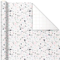 Hallmark Modern Muted 3-Pack Wrapping Paper, 55 Sq. Ft. Total 11 Hallmark Modern Muted 3-Pack Wrapping Paper, 55 Sq. Ft. Total -Gift Wrap Store Modern Muted 3Pack Wrapping Paper Rolls 5EWR6369 04