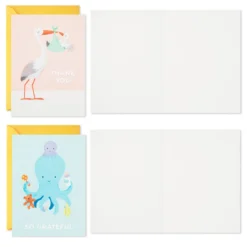 Hallmark Mom And Baby Animal Assortment Blank Thank-You Notes, Pack Of 48 -Gift Wrap Store Mom and Baby Animal Assortment Blank ThankYou Notes 5STZ1134 05