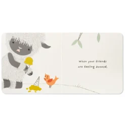 Hallmark MopTops Highland Sheep Stuffed Animal With You Are Kind Board Book -Gift Wrap Store MopTops Plush Sheep Stuffed Animal Board Book 1KID1535 06