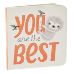 Hallmark MopTops Sloth Stuffed Animal With You Are The Best Board Book -Gift Wrap Store MopTops Plush Sloth Stuffed Animal and Board Book 1KID2083 04