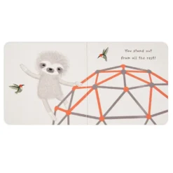 Hallmark MopTops Sloth Stuffed Animal With You Are The Best Board Book -Gift Wrap Store MopTops Plush Sloth Stuffed Animal and Board Book 1KID2083 06