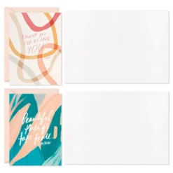 Hallmark Morgan Harper Nichols Booklet Of Assorted Blank Note Cards, Pack Of 12 -Gift Wrap Store Morgan Harper Nichols Blank Note Cards in Booklet 3SOM1192 07