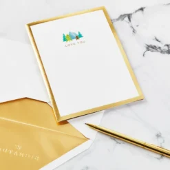 Hallmark Love Sharing Life's Adventure With You 3D Pop-Up Love Card -Gift Wrap Store Mountains and Trees 3D PopUp Love Card 1299LAD2890 05