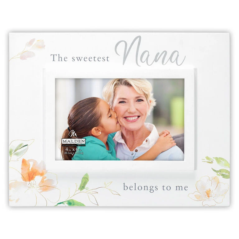 Malden The Sweetest Nana Floral Picture Frame, 4x6 1 Malden The Sweetest Nana Floral Picture Frame, 4x6
