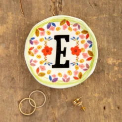 Natural Life Initial Trinket Dish, E