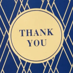 Hallmark Bulk Navy And Gold Assorted Blank Thank-You Notes, Box Of 120 -Gift Wrap Store Navy and Gold Assorted Blank ThankYou Notes Bulk Pack 5STZ1064 03