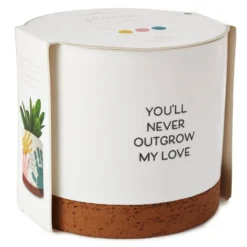 Hallmark Never Outgrow My Love Planter Handprint Kit -Gift Wrap Store Never Outgrow My Love Planter With Paints 1BBY4851 03
