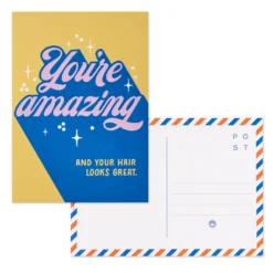 Hallmark Keep It Sunny Postcards, Book Of 10 12 Hallmark Keep It Sunny Postcards, Book Of 10 -Gift Wrap Store Orange and Blue Keep It Sunny Postcards 1SOM3857 03