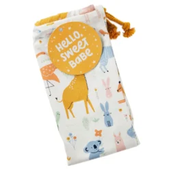 Hallmark 28" Pastel Animals Large Fabric Gift Bag With Tag -Gift Wrap Store Pastel Animals Fabric Gift Sack With Tag 1499EGB7167 06