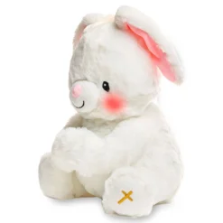 Paws For Prayer Bunny Stuffed Animal With Music And Light, 10" H -Gift Wrap Store Paws for Prayer Bunny Plush With Music and Light CB86751 03