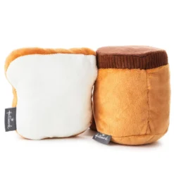 Hallmark Better Together Peanut Butter And Jelly Magnetic Plush, 5" -Gift Wrap Store Peanut Butter Jar and Bread With Jelly Magnetic Plush 1KID1641 03