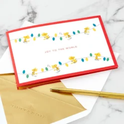 Hallmark Peanuts® Snoopy Joy To The World 3D Pop-Up Christmas Card -Gift Wrap Store Peanuts Snoopy and Woodstock 3D PopUp Christmas Card 1499IXC8994 06