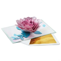 Hallmark The Special Place You Will Always Hold In My Heart Love Card 11 Hallmark The Special Place You Will Always Hold In My Heart Love Card -Gift Wrap Store Pink Lotus Flower 3D PopUp Love Card for Her 1299LAD2887 03