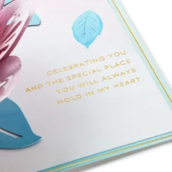 Hallmark The Special Place You Will Always Hold In My Heart Love Card 12 Hallmark The Special Place You Will Always Hold In My Heart Love Card -Gift Wrap Store Pink Lotus Flower 3D PopUp Love Card for Her 1299LAD2887 04