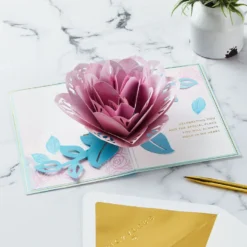 Hallmark The Special Place You Will Always Hold In My Heart Love Card 15 Hallmark The Special Place You Will Always Hold In My Heart Love Card -Gift Wrap Store Pink Lotus Flower 3D PopUp Love Card for Her 1299LAD2887 07