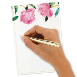 Hallmark Pink Peonies Stationery Set, Box Of 20 -Gift Wrap Store Pink Peonies Stationery Set 1499STN1137 04