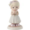 Precious Moments Blessings On Your First Communion Blonde Girl Figurine, 5.3"