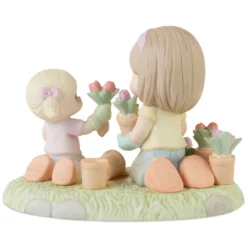 Precious Moments A Mother’s Love Makes A Garden Grow Figurine, 4.4" 7 Precious Moments A Mother’s Love Makes A Garden Grow Figurine, 4.4" -Gift Wrap Store Precious Moments Mother and Daughter Gardening Figurine 223010 04