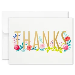 Hallmark Pretty Floral Assorted Blank Thank-You Notes, Box Of 24 -Gift Wrap Store Pretty Floral Assorted Blank ThankYou Notes in Box 1499TYN2424 03