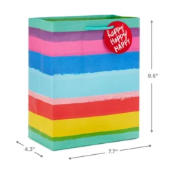 Hallmark Birthday Rainbow 8-Pack Gift Bags, Assorted Sizes And Designs 10 Hallmark Birthday Rainbow 8-Pack Gift Bags, Assorted Sizes And Designs -Gift Wrap Store Rainbow Birthday Gift Bags Assorted Sizes Designs 5EGB7427 05