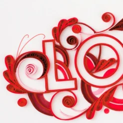 Hallmark With All My Heart Quilled Paper Handmade Love Card 11 Hallmark With All My Heart Quilled Paper Handmade Love Card -Gift Wrap Store Red Letters Quilled Paper Handmade Romantic Love Card 1299LAD2811 04