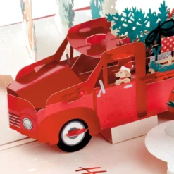 Hallmark Joy To You 3D Pop-Up Christmas Card -Gift Wrap Store Red Truck 3D PopUp Christmas Card 1299IXC7122 03