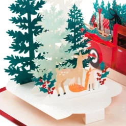 Hallmark Joy To You 3D Pop-Up Christmas Card -Gift Wrap Store Red Truck 3D PopUp Christmas Card 1299IXC7122 04