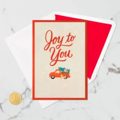 Hallmark Joy To You 3D Pop-Up Christmas Card -Gift Wrap Store Red Truck 3D PopUp Christmas Card 1299IXC7122 06