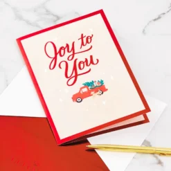Hallmark Joy To You 3D Pop-Up Christmas Card -Gift Wrap Store Red Truck 3D PopUp Christmas Card 1299IXC7122 07