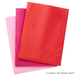 Hallmark Red/Fuchsia/Pink 3-Pack Bulk Tissue Paper, 120 Sheets 7 Hallmark Red/Fuchsia/Pink 3-Pack Bulk Tissue Paper, 120 Sheets -Gift Wrap Store RedFuchsiaPink 3Pack Bulk Tissue Paper 5TIS1145 03