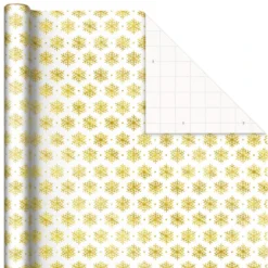 Hallmark Christmas Gift Wrap Kit With Wrapping Paper, Bows, Ribbons And Tags -Gift Wrap Store RedWhiteGreen 3Roll Holiday Wrapping Paper Set 5JXW1200 04